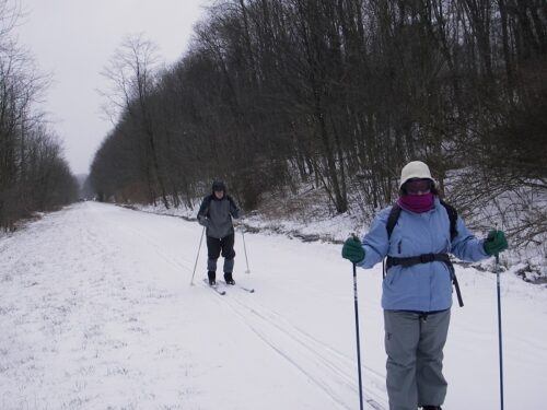 Beth and Merle on the Allegheny Passage Rail Trail