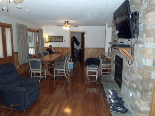Great room at Deluxe cabins at Blackwater Falls and Canaan Valley Resort State Parks, WV