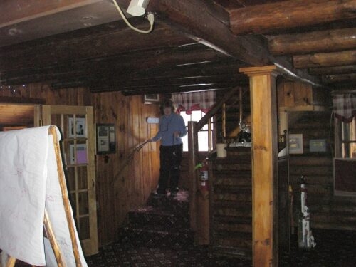 Stairs up to the rooms (Beth Heimlich)