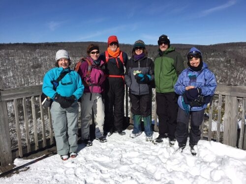 At Lindy Point Overlook; Beth, Mimi, Ralph, Marcie, Doug, Yvonne