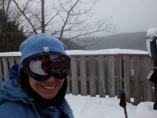 Darth Vader at Pendelton Overlook, North rim of the Blackwater Canyon