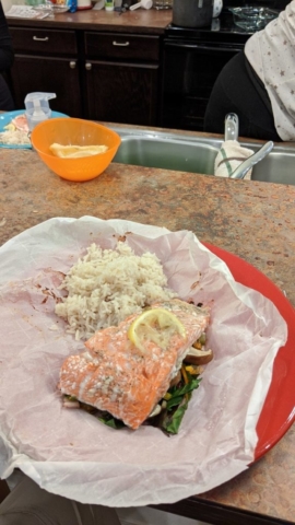 Salmon in parchment a'la Sisters