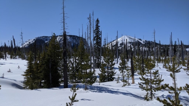 The butte at HooDoo Ski area