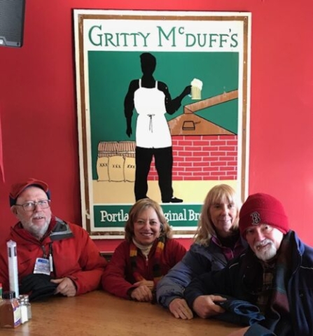 Gritty McDuff's for lunch on the town