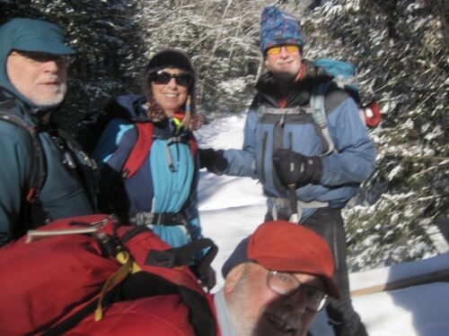 Heading out on the Trail to Poplar Hut
