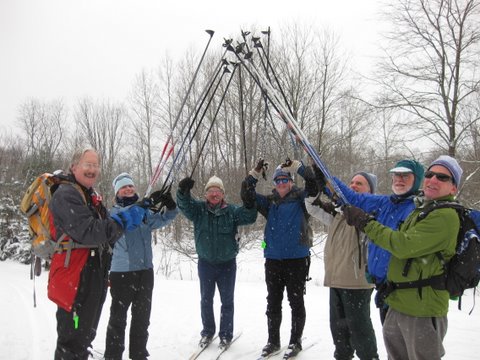 Osceola North trails - Dave, Rich Galloway, Brian O'Konski, Dawn, John Tischner, Izabella Zandberg, Steve Brickel and Harvey Walden