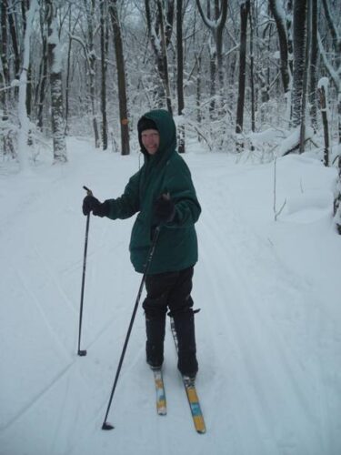 Kathy on the Orange Trail at Laurel Ridge SP, PA