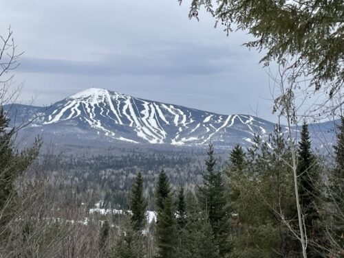Sugar Loaf downhill runs from Newton's Revenge section of Stratton Brook trail