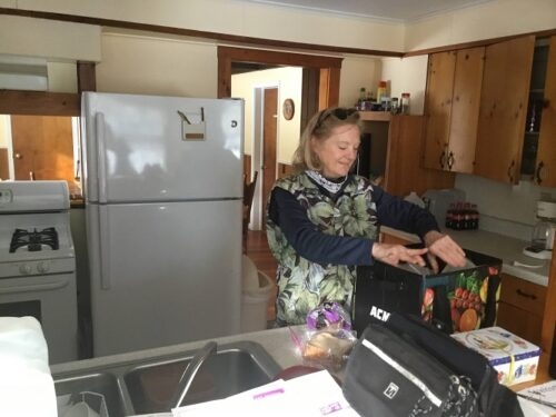 Shae in the kitchen at Lapin Tupa