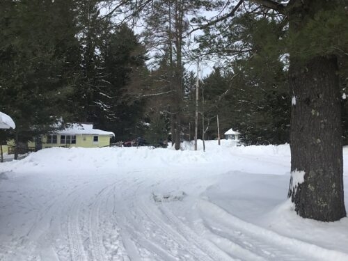 Ski trails from Lapin Tupa out onto the system ski trails