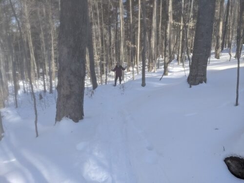 Shae on the Northville-Lake Placid Trail