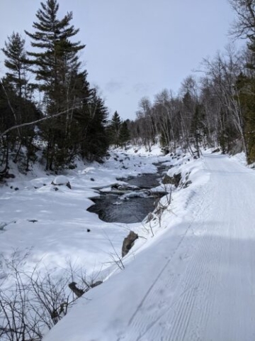 Carrabassett River from the Narrow Gauge Path