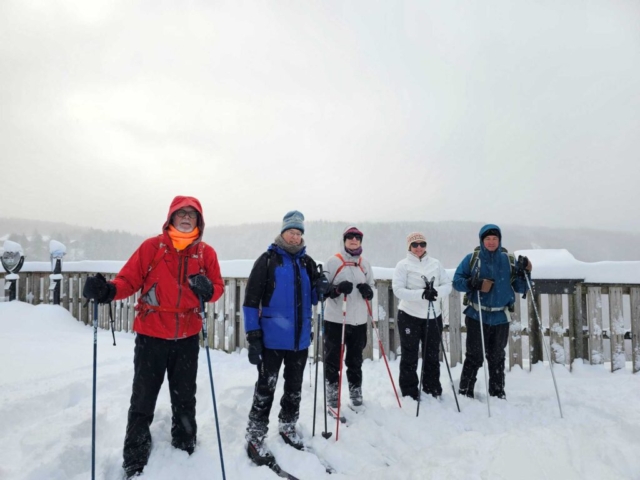 Ralph, John, Monica, Sandra and Brent at Pendleton Point Overlook