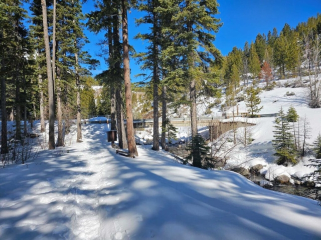 Trail into Tumalo Falls, Bend, OR