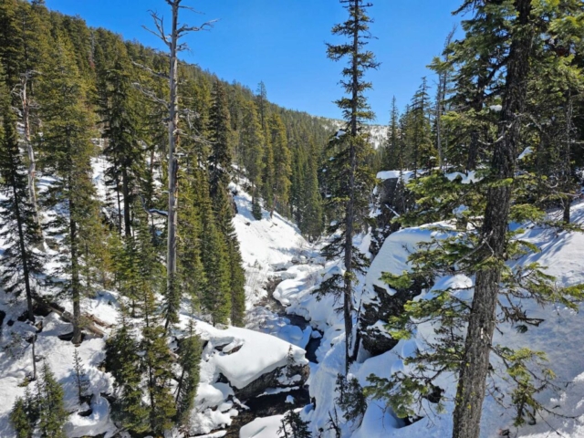 Trail into Tumalo Falls, Bend, OR