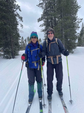 Marcie and Doug at Meissner Sno-Park, Bend, OR