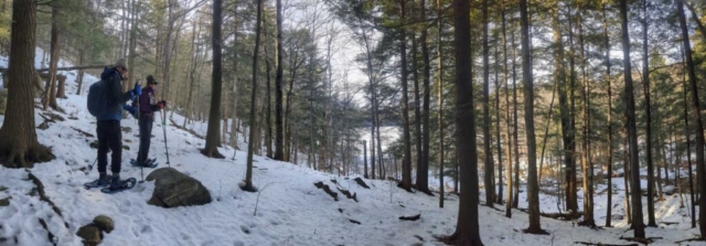 Brian and Marcie at Woods Lake from the Northville-Lake Placid Trail near Lapland Lakes, NY