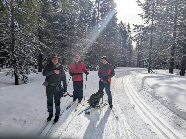 Ed, Bela and Brent at Meissner Sno-Park, Bend, OR