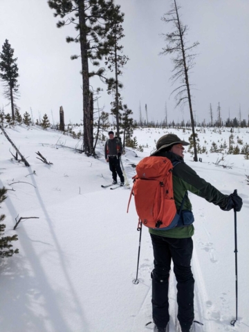 Ed and Brent at Upper Three Creeks Sno-Park, Bend, OR