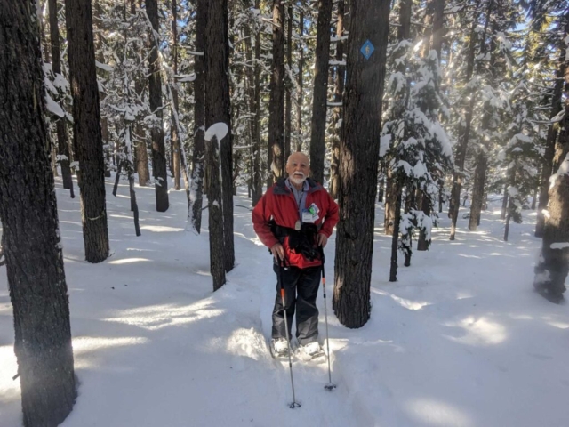 Bela on Snowshoe Trail at Swampy Sno-Park, Bend, OR
