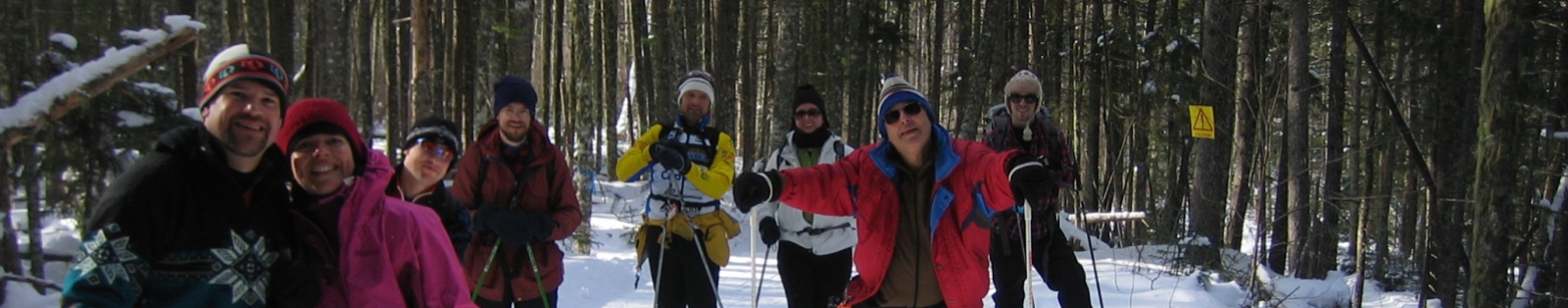 PATC-STS skiers at Jackson, NH, in the White Mountains