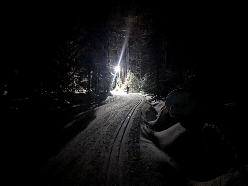 Lapland Lake Nordic Center, Lake Trail night skiing